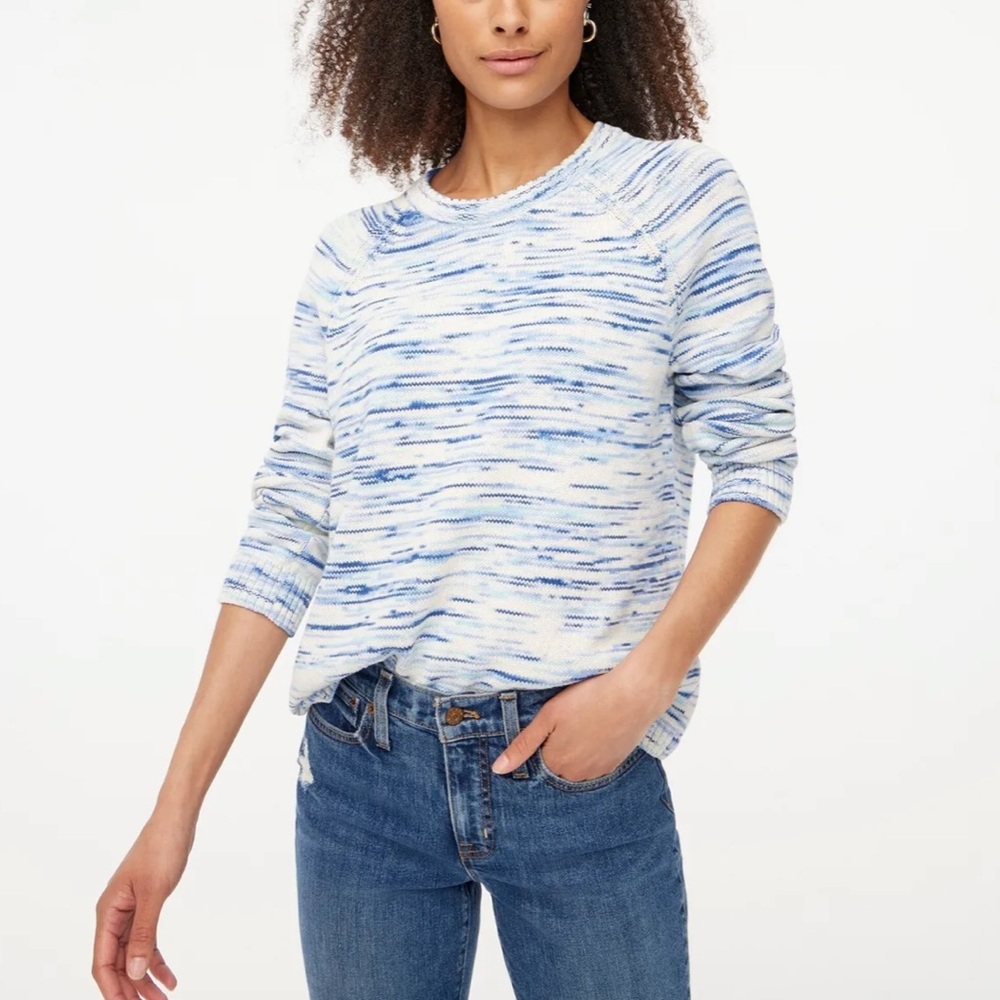 J. Crew Factory Women’s Blue Space Dyed Sweater